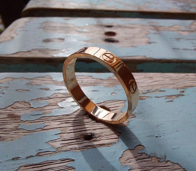 แหวน CARTIER LOVE บาง 18K ROSE GOLD 🌹ไซส์ 57 สวยแท้พร้อมใบ Service Cartier.  🥰 ขายแล้วครับ 🙏 รูปที่ 16