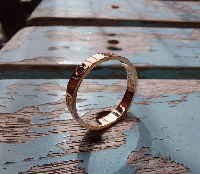 แหวน CARTIER LOVE บาง 18K ROSE GOLD 🌹ไซส์ 57 สวยแท้พร้อมใบ Service Cartier.  🥰 ขายแล้วครับ 🙏 รูปที่ 15