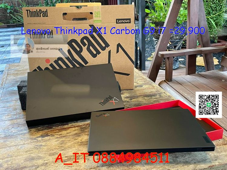 Lenovo Thinkpad X1 Carbon G9 Core i7-1165G7  RAM16GB  SSD512GB Win 11 Pro คึย์บอร์ดไฟ มือสอง ยกกล่อง ประกันศูนย์ Onsite July 2026 รูปที่ 4