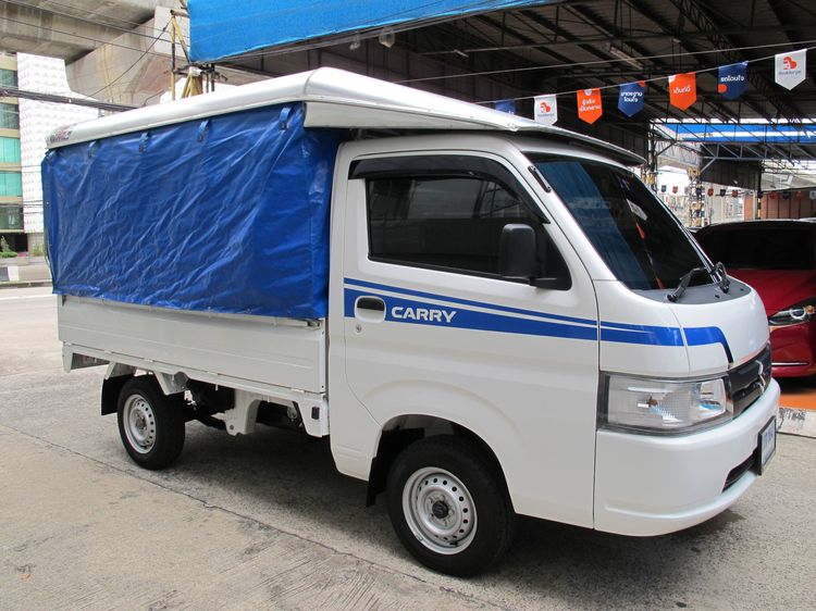 Suzuki Carry 2023 1.5 Pickup เบนซิน ไม่ติดแก๊ส เกียร์ธรรมดา ขาว รูปที่ 2