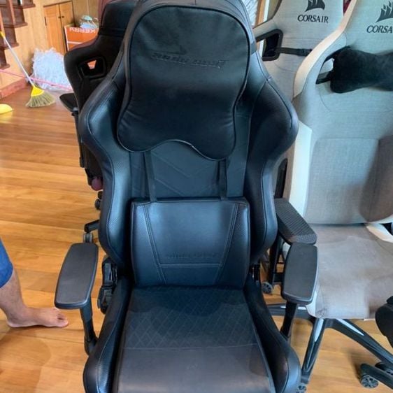 เก้าอี้นวม/เก้าอี้มีที่เท้าแขน หนัง ดำ เก้าอี้ gaming ANDA SEAT DARK WIZARD CHAIR - OFFICE SERIES (BLACK)

