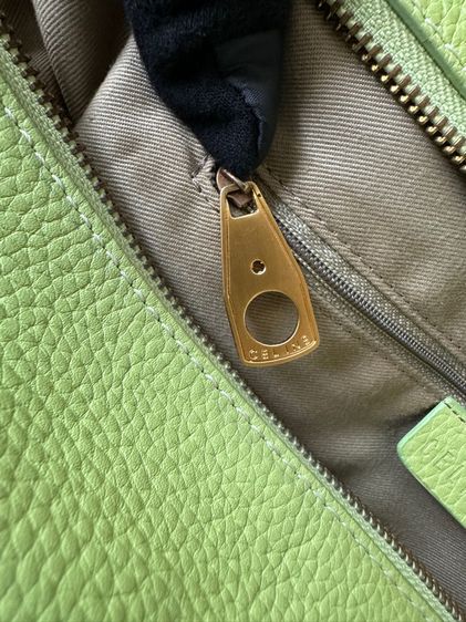 Celine Mint Green Leather Bag รูปที่ 14