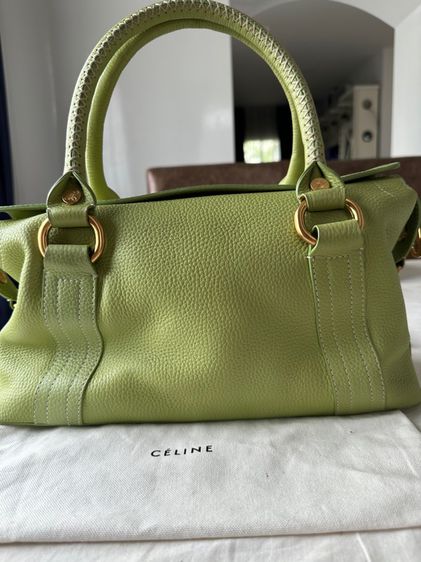 Celine Mint Green Leather Bag รูปที่ 2