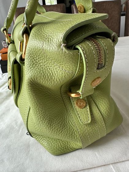 Celine Mint Green Leather Bag รูปที่ 5