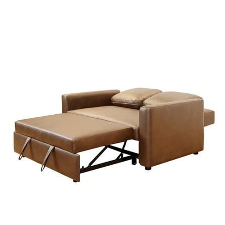 2-seat sofa bed, brown รูปที่ 4