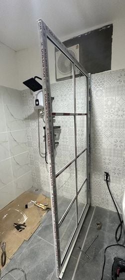 ฉากกั้นอาบน้ำ บานฟิกซ์ (Fixed Shower Enclosures) ✅Model MD- size 70x180cm.✅สินค้าครบชุด พร้อมจัดส่งฟรี❗️ รูปที่ 3