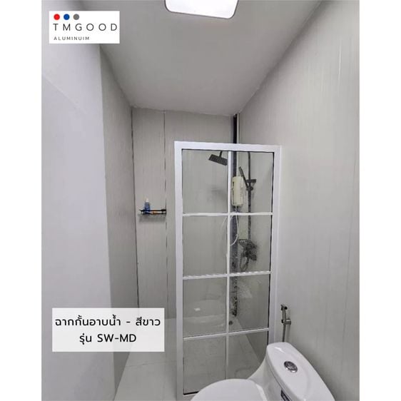 ฉากกั้นอาบน้ำ บานฟิกซ์ (Fixed Shower Enclosures) ✅Model MD- size 70x180cm.✅สินค้าครบชุด พร้อมจัดส่งฟรี❗️ รูปที่ 2
