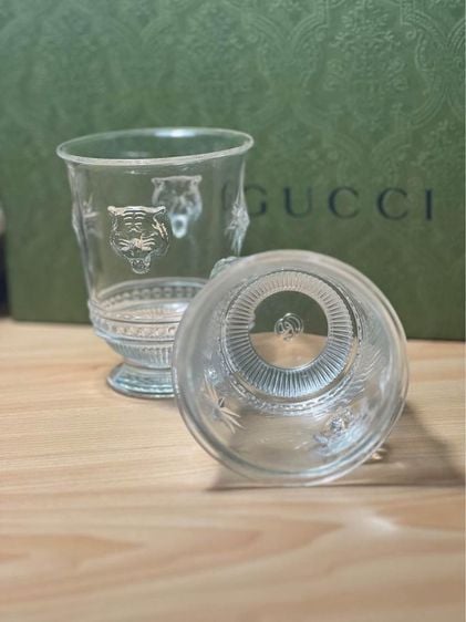 Gucci tiger head glassware 