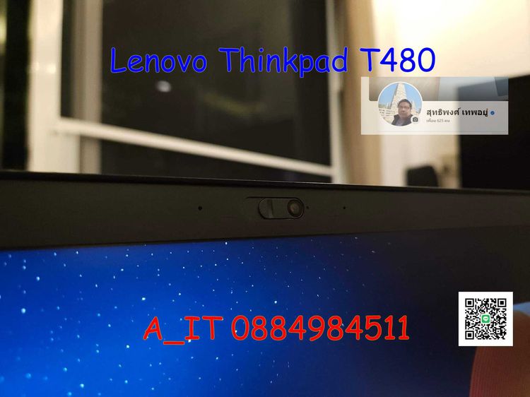 Lenovo Thinkpad T480 Core I5-8350U RAM8GB SSD256GB มือสอง มีรอยตามการใช้งาน รูปที่ 4