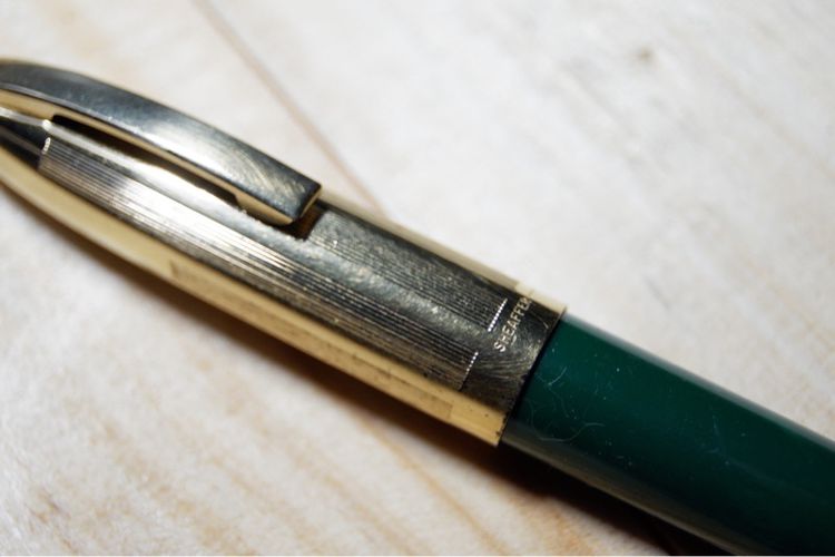 Vintage Sheaffer PFM V (pen for men) snorkel fountain pen with 14K solid gold M nib รูปที่ 10