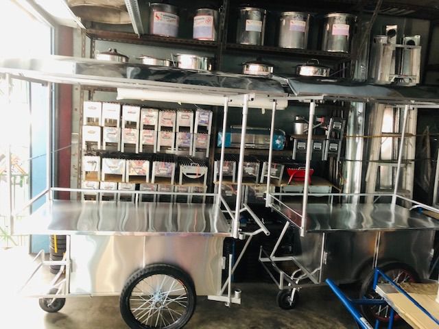 ร้านรถเข็นคิมเจริญ มีสินค้ามาใหม่ สินค้ามีให้เลือกมากมาย สินค้าของใช้ขายของรถเข็น ร่ม หม้อ เครื่องใช้แสตนเลส ตู้ขายกับข้าวกระจกอลูมิเนียม รูปที่ 6