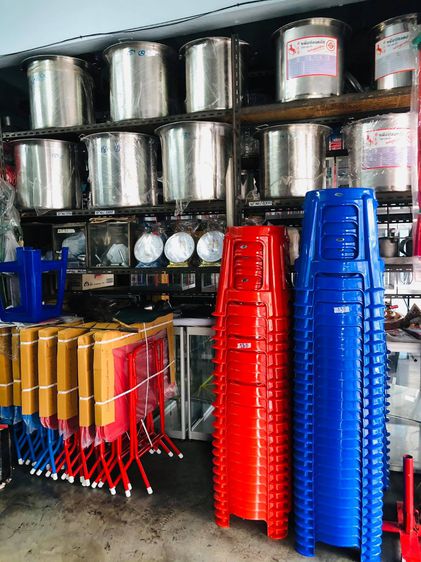 ร้านรถเข็นคิมเจริญ มีสินค้ามาใหม่ สินค้ามีให้เลือกมากมาย สินค้าของใช้ขายของรถเข็น ร่ม หม้อ เครื่องใช้แสตนเลส ตู้ขายกับข้าวกระจกอลูมิเนียม รูปที่ 11