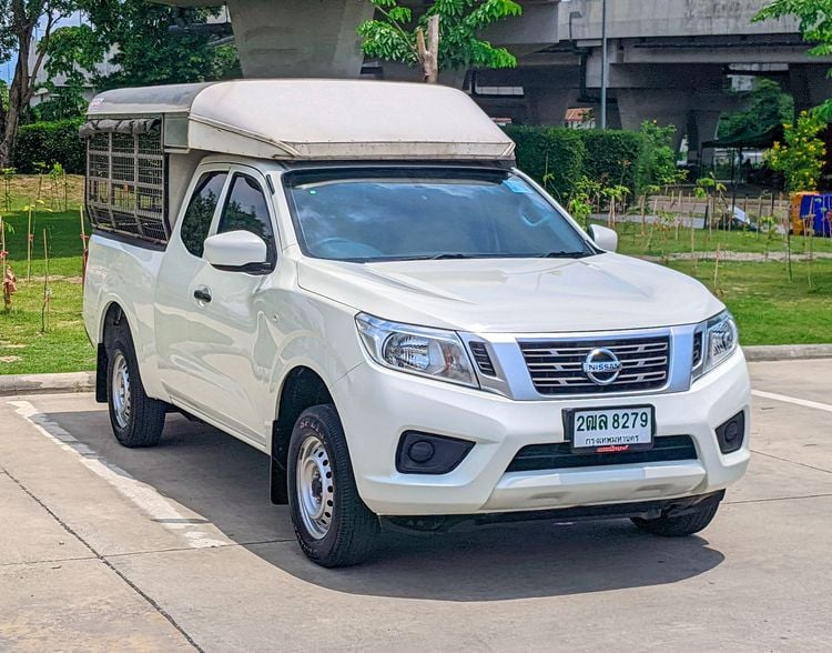 Nissan Navara 2019 2.5 S King Cab Pickup ดีเซล ไม่ติดแก๊ส เกียร์ธรรมดา ขาว