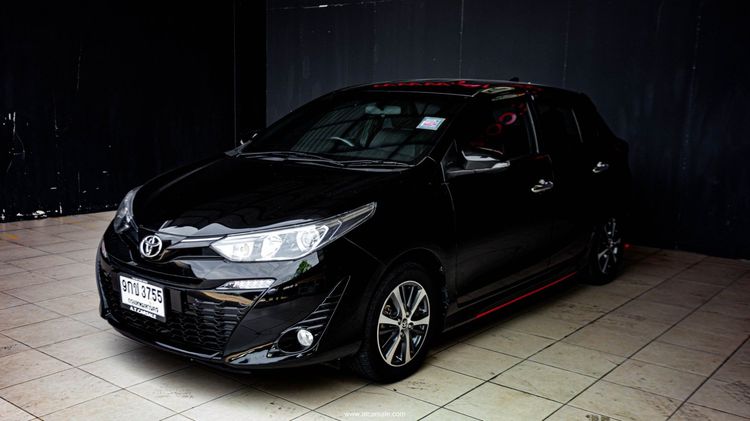 Toyota Yaris 2019 1.2 G Plus Sedan เบนซิน ไม่ติดแก๊ส เกียร์อัตโนมัติ ดำ รูปที่ 1