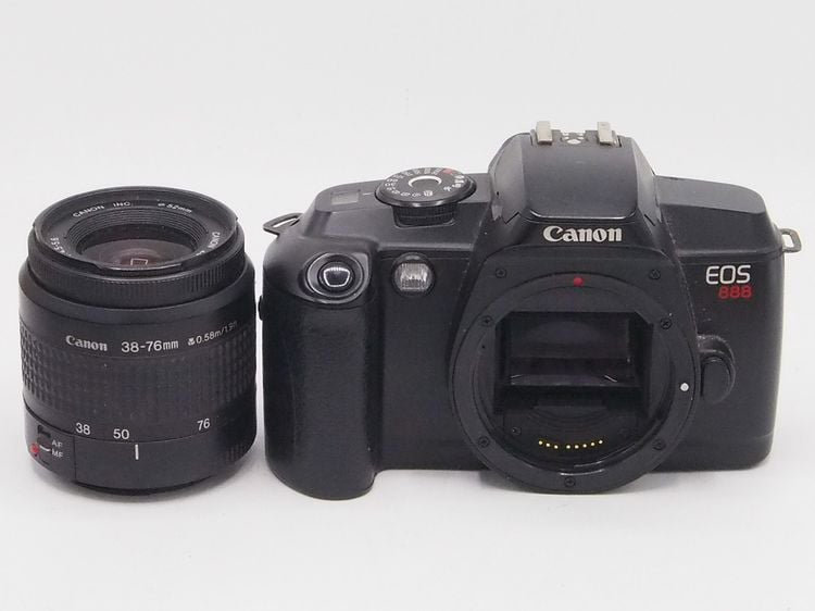 ขายกล้องใช้ฟิลม์ CANON EOS 888 มาพร้อมเลนส์ CANON EF 38-76 MM เลนส์ซูมเมาส์ EF ไม่ใช่ EF-S ตัวเลนส์สามารถไปใส่กับกล้อง FULL FRAME ได้ รูปที่ 1