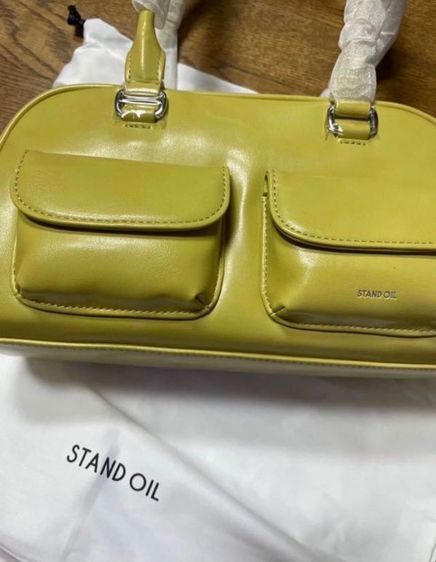 กระเป๋าแฟชั่นเกาหลี Stand oil Chubby bag  หนังเงา รูปที่ 5