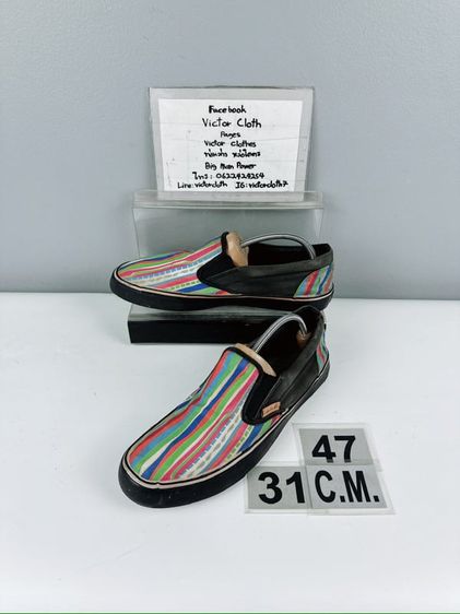 รองเท้า Makaveli Branded Sz.13us47eu31cm สีดำรุ้ง สภาพสวยมาก ไม่ขาดซ่อม ใส่เที่ยวลำลองดี รูปที่ 1