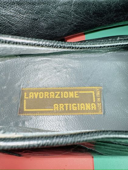 รองเท้าหนังแท้ Lavorazione Artigiana Sz.12us46eu30cm Made in Italy สีดำ พื้นหนัง สภาพสวย ไม่ขาดซ่อม ใส่ทำงานออกงานหล่อ รูปที่ 13