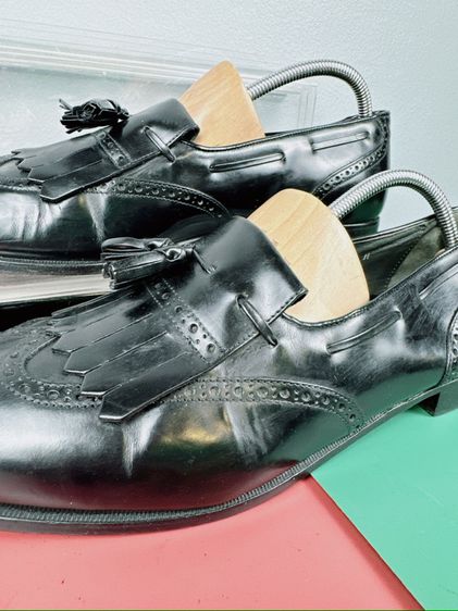 รองเท้าหนังแท้ Alfani Sz.13us47eu31cm Made in Italy สีดำ พื้นหนัง สภาพสวยงาม ไม่ขาดซ่อม ใส่ทำงานออกงานหล่อ รูปที่ 11