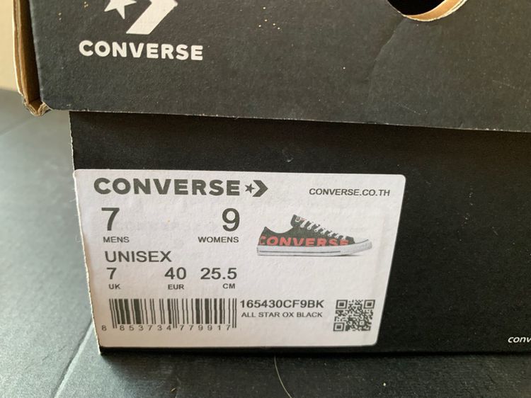 Converse All Star OX Black Womens 9 EUR40 รูปที่ 13