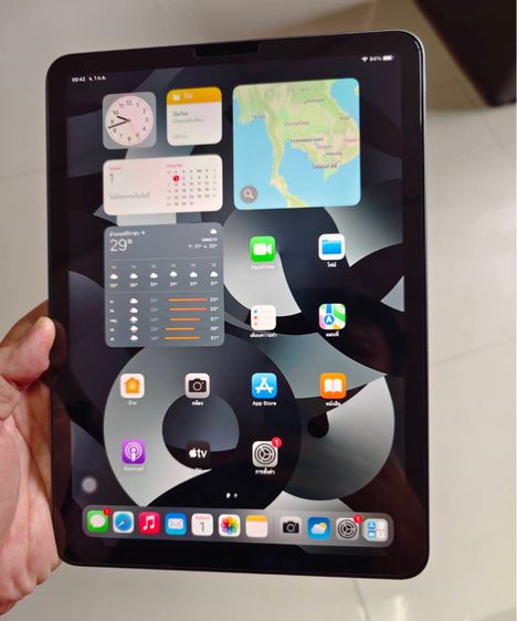 iPad Air5 M1 สภาพใหม่ไร้ตำหนิ สุขภาพแบต100 รอบชาร์จหลัก10 รูปที่ 3