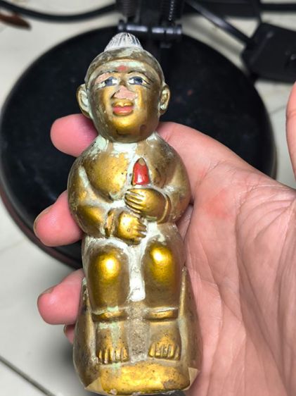 กุมารทองถือดอกบัวยุคต้น หลวงปู่แย้ม ปี 2538 ลายมือ หลวงปู่แย้ม