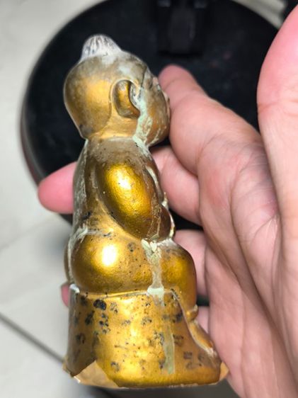 กุมารทองถือดอกบัวยุคต้น หลวงปู่แย้ม ปี 2538 ลายมือ หลวงปู่แย้ม รูปที่ 3