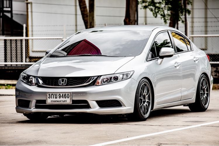 Honda Civic 2014 1.8 S i-VTEC Sedan เบนซิน ไม่ติดแก๊ส เกียร์อัตโนมัติ เทา รูปที่ 1