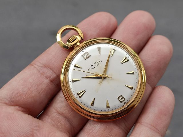 นาฬิกาพก FAVRE - LEUBA Gold Plate 20 Microns  รูปที่ 10