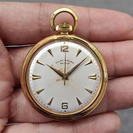 สแตนเลส ทอง นาฬิกาพก FAVRE - LEUBA Gold Plate 20 Microns 