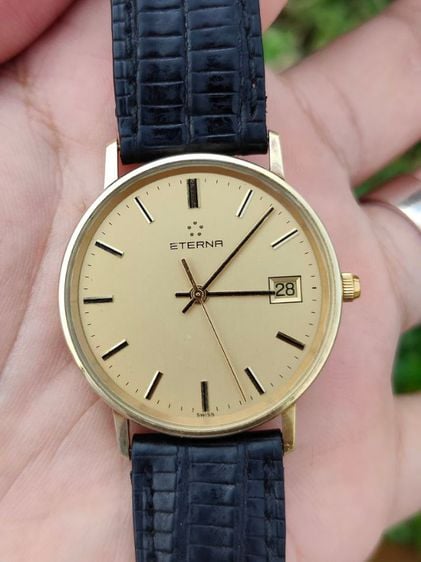 นาฬิกา ETERNA 14k Solid Gold มีวันที่ 