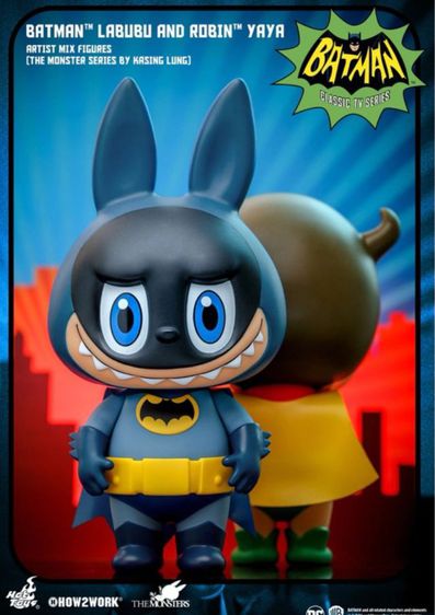 พร้อมส่ง Batman 1966  Batman Labubu and Robin Yaya Artist Mix The Monsters Series Exclusive Kasing Lung x How2Work x Hot Toys 

 รูปที่ 4