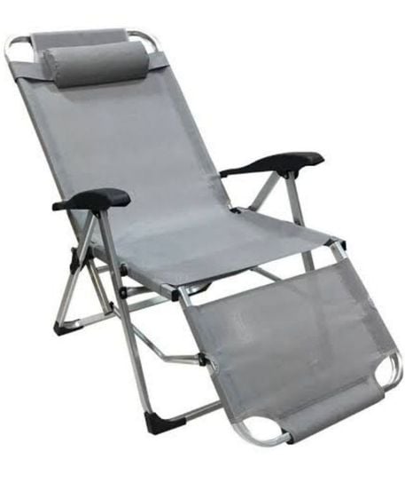 ้เก้าอี้พักผ่อนยี่ห้อ Sunshine Chair GY สีเทาปรับได้ 5 ระดับ