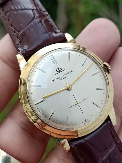 นาฬิกา Baume Mercier GENEVE 18k Solid Gold 2เข็มครึ่ง 