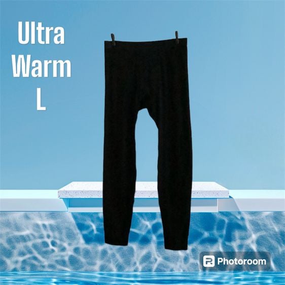 อื่นๆ ดำ แขนยาว กางเกง heattech Uniqlo รุ่น ultra warm (ชาย) L