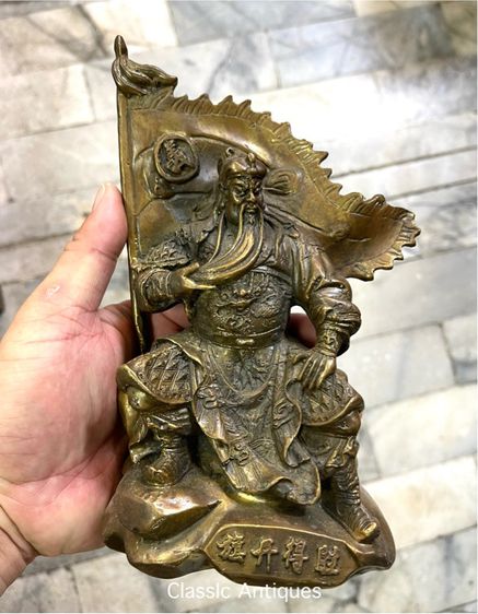 เทพเจ้ากวนอู ทองเหลืองสะสม A20 รูปที่ 11