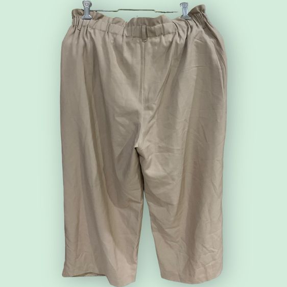 กางเกงขายาวสีแทน  size XL  หรือ oversize  สาวอวบ แบรนด์ญี่ปุ่น สวมใส่สบาย  ผ้าไม่หนัก ใส่แล้วพริ้วดูหุ่นเพียว รูปที่ 2
