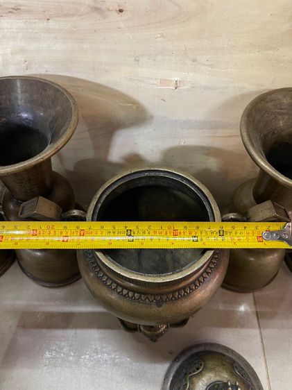 โหงวก่ง ชุดเครื่อง5 ทองเหลืองสะสม รูปที่ 16