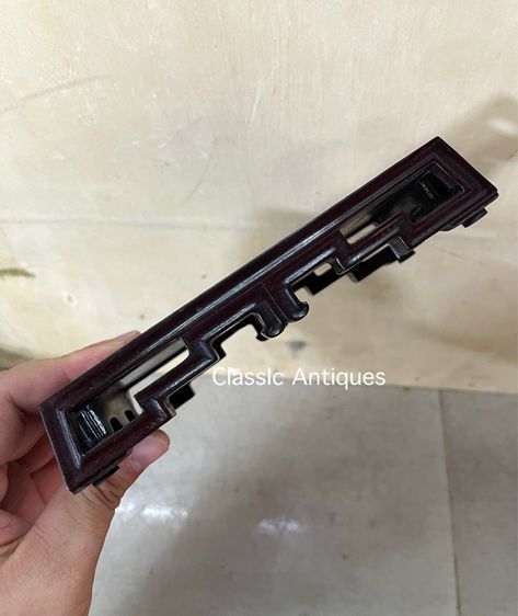 กี่ ไม้ฉลุลาย เก่าสะสมC1 รูปที่ 7