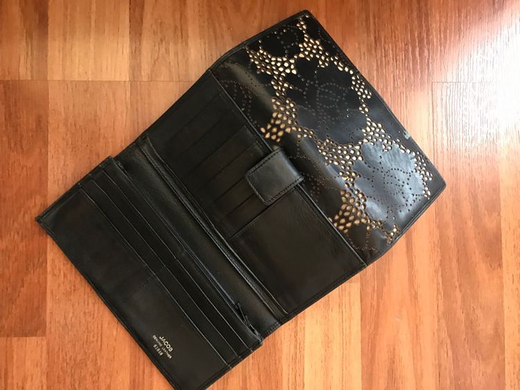 กระเป๋าถือ ใส่เงิน 🌺 JACOB หนังแท้ ฉลุลาย รูปที่ 5