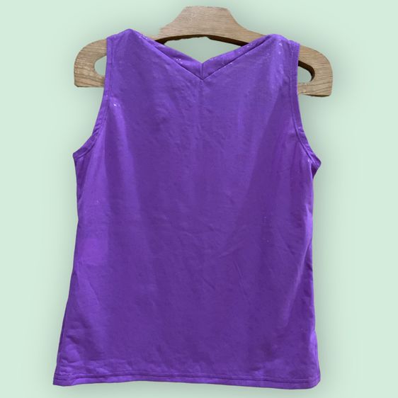 เสื้อกล้าม  เสื้อกล้ามแฟชั่น  สไตล์ยุค 90 " แฟชั่นเกาหลี  ใส่คู่กับ กางเองเอวสูงหรือเอวต่ำ  Freesize สีม่วงสดใส  แบรนด์ญี่ปุ่น  รูปที่ 2
