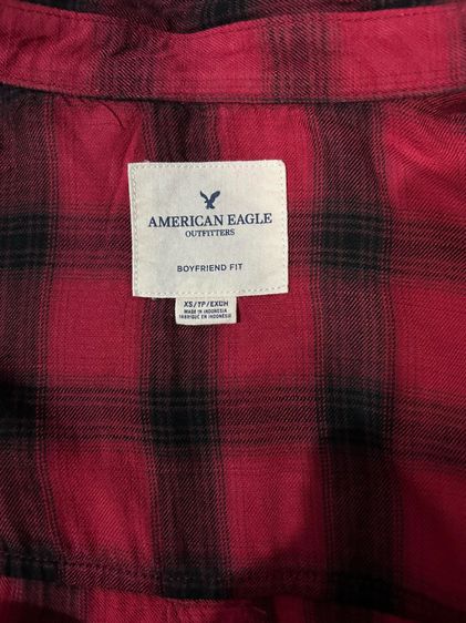 🌈 เสื้อเชิ้ตลายสก๊อต แบรนด์ American Eagle(อเมริกันอีเกิ้ล) แท้💯🌈 รูปที่ 8