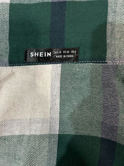🌈 เสื้อเชิ้ตลายสก๊อต แบรนด์  Shein(ซีอิน) แท้💯🌈 รูปที่ 8