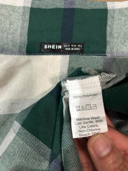 🌈 เสื้อเชิ้ตลายสก๊อต แบรนด์  Shein(ซีอิน) แท้💯🌈 รูปที่ 7