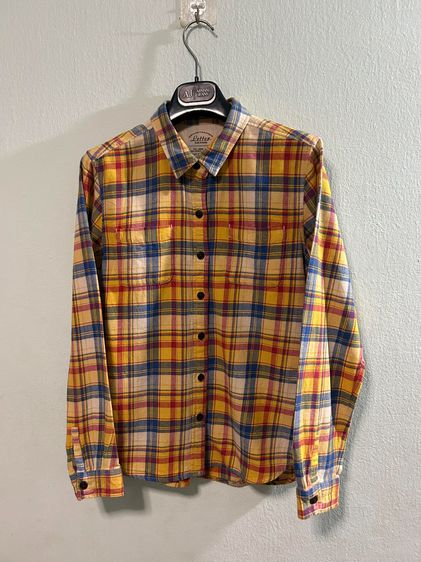 🌈 เสื้อเชิ้ตลายสก๊อต แบรนด์ Letter จากญี่ปุ่น แท้💯🌈 รูปที่ 3