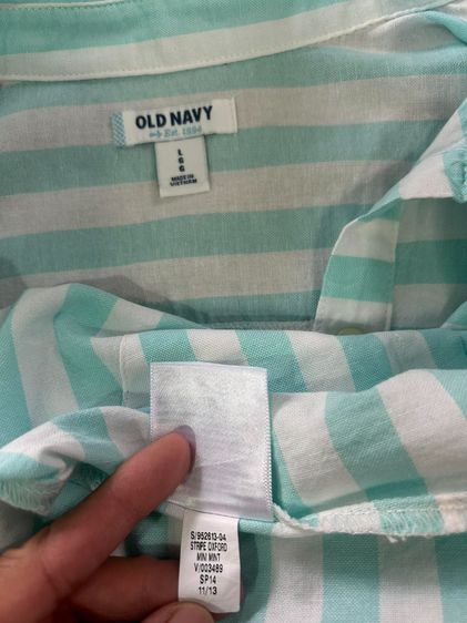🌈 เสื้อเชิ้ตลายสก๊อต แบรนด์ Old Navy(โอลด์ เนวี) แท้💯🌈 รูปที่ 7