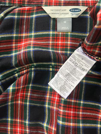 🌈 เสื้อเชิ้ตลายสก๊อต แบรนด์ Old Navy(โอลด์ เนวี) แท้💯🌈 รูปที่ 6
