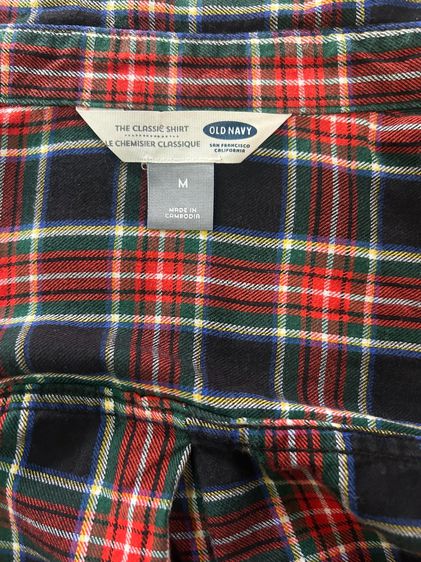 🌈 เสื้อเชิ้ตลายสก๊อต แบรนด์ Old Navy(โอลด์ เนวี) แท้💯🌈 รูปที่ 7