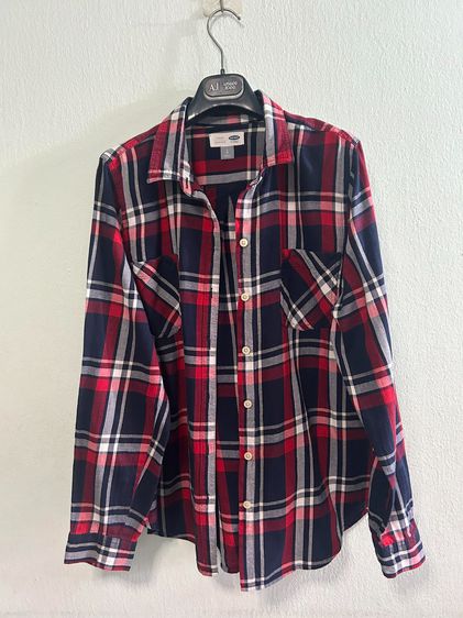 🌈 เสื้อเชิ้ตลายสก๊อต แบรนด์ Old Navy(โอลด์ เนวี) แท้💯🌈 รูปที่ 3