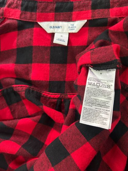 🌈 เสื้อเชิ้ตลายสก๊อต แบรนด์ Old Navy(โอลด์ เนวี) แท้💯🌈 รูปที่ 7